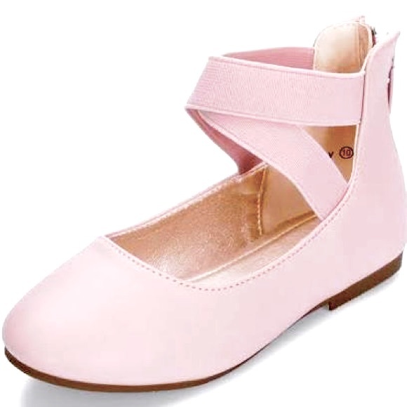 Daisy Fuentes Other - Daisy Fuentes Pink Esther Criss Cross Strap Ballet Flats, Little Girl’s Size 13.